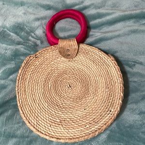 Palm leaf handbag
